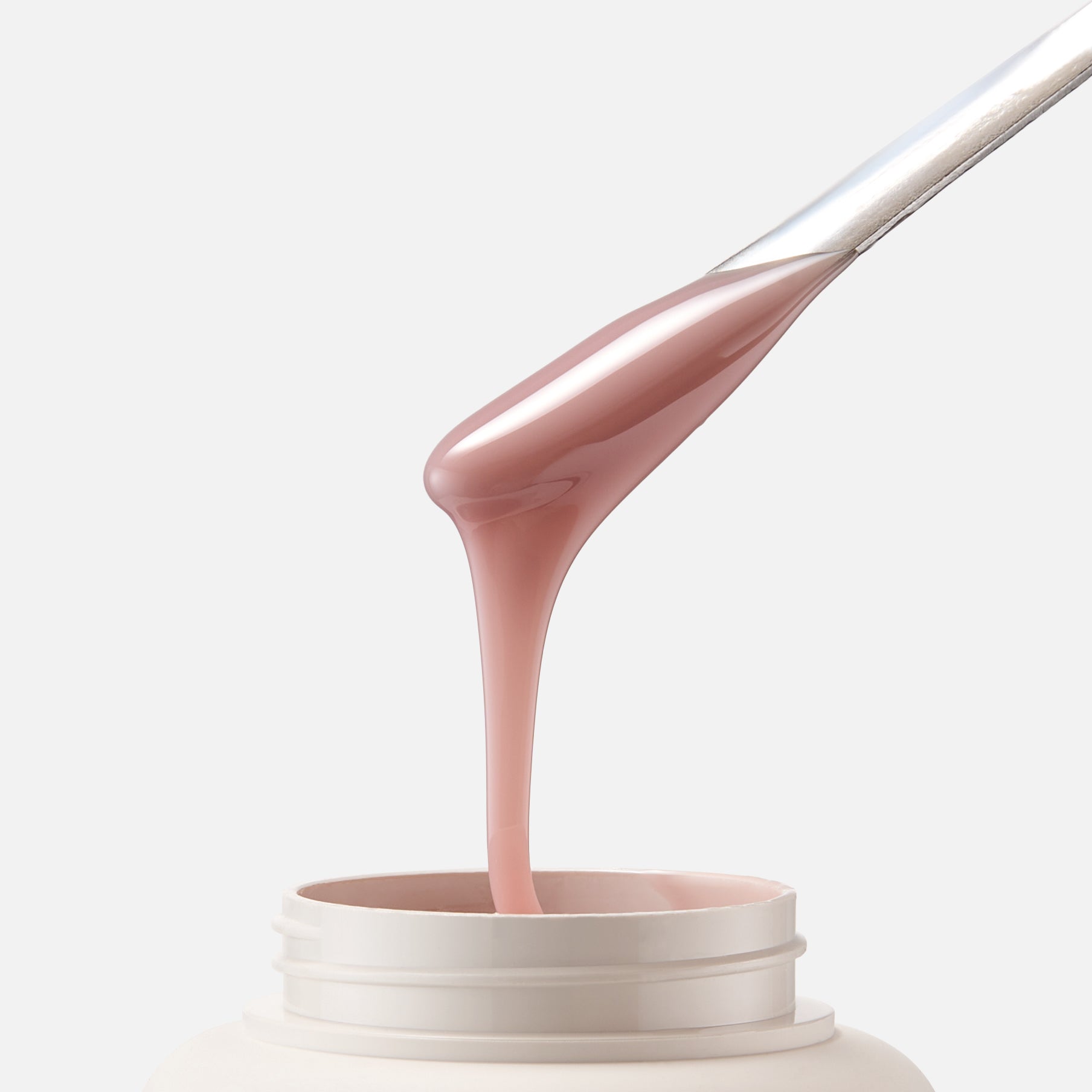 Textura de Structure Gel Blush sobre una espátula