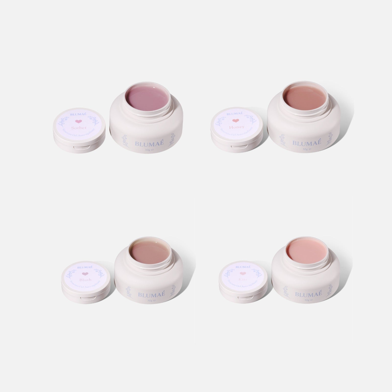 Structure Gel Nude Rosé Set – quatre teintes